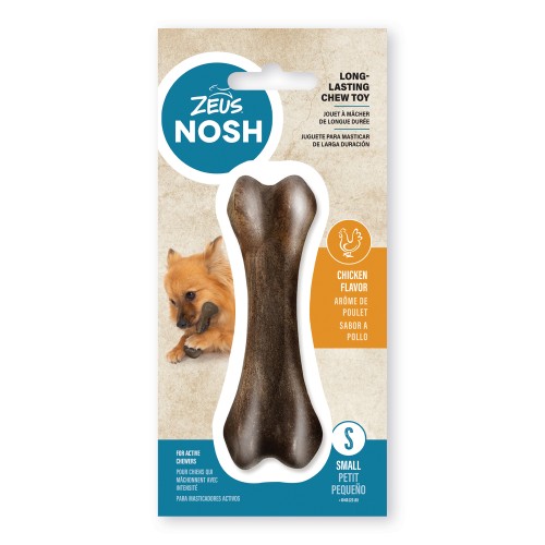 Hueso mordedor con aroma para cachorro Zeus Nosh Flexible 11cm