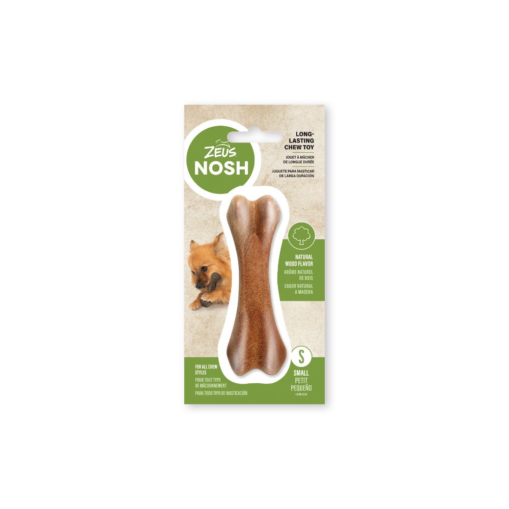 Hueso mordedor de madera y nylon Zeus Nosh 11cm