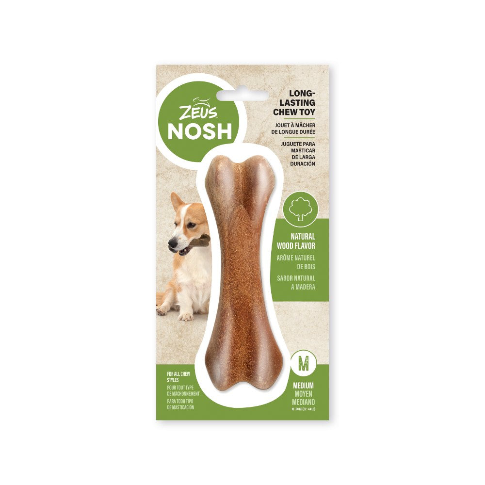 Hueso mordedor de madera y nylon Zeus Nosh 15cm