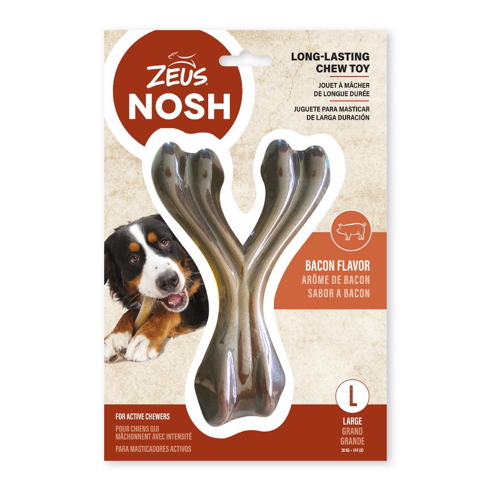 Hueso en forma de Y mordedor con aroma Zeus Nosh Strong 18cm
