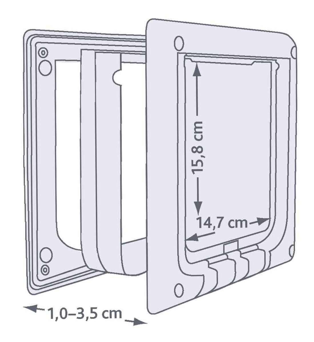 Trampilla Gatos 4 Opciones, Electromagnético blanco