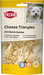 Triángulos de queso con fruta y vegetables