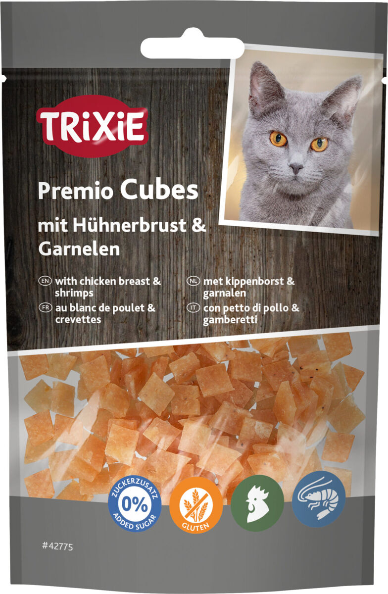 Premio Cubes con pechuga de pollo y gambas