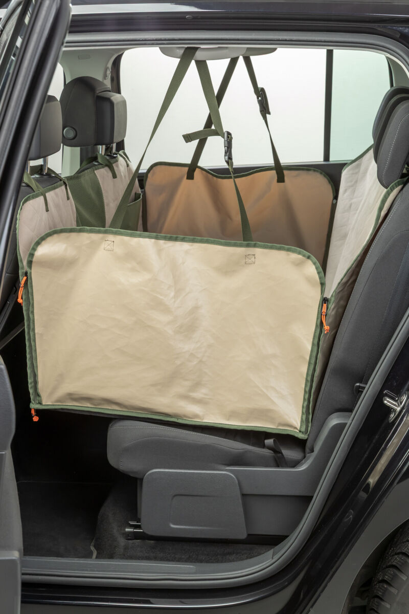 Funda para asiento de coche con manta reversible