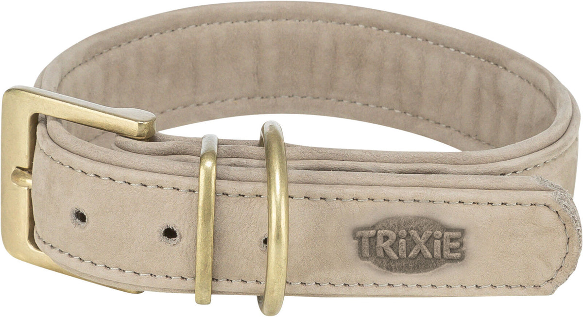 Pure Collar, Piel extra ancho, gris claro