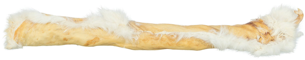 Rollo de piel de conejo con pelo
