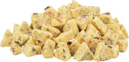 Triángulos de queso con fruta y vegetables