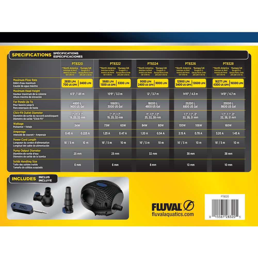 Bombas Max-Flo Fluval Pond 9000