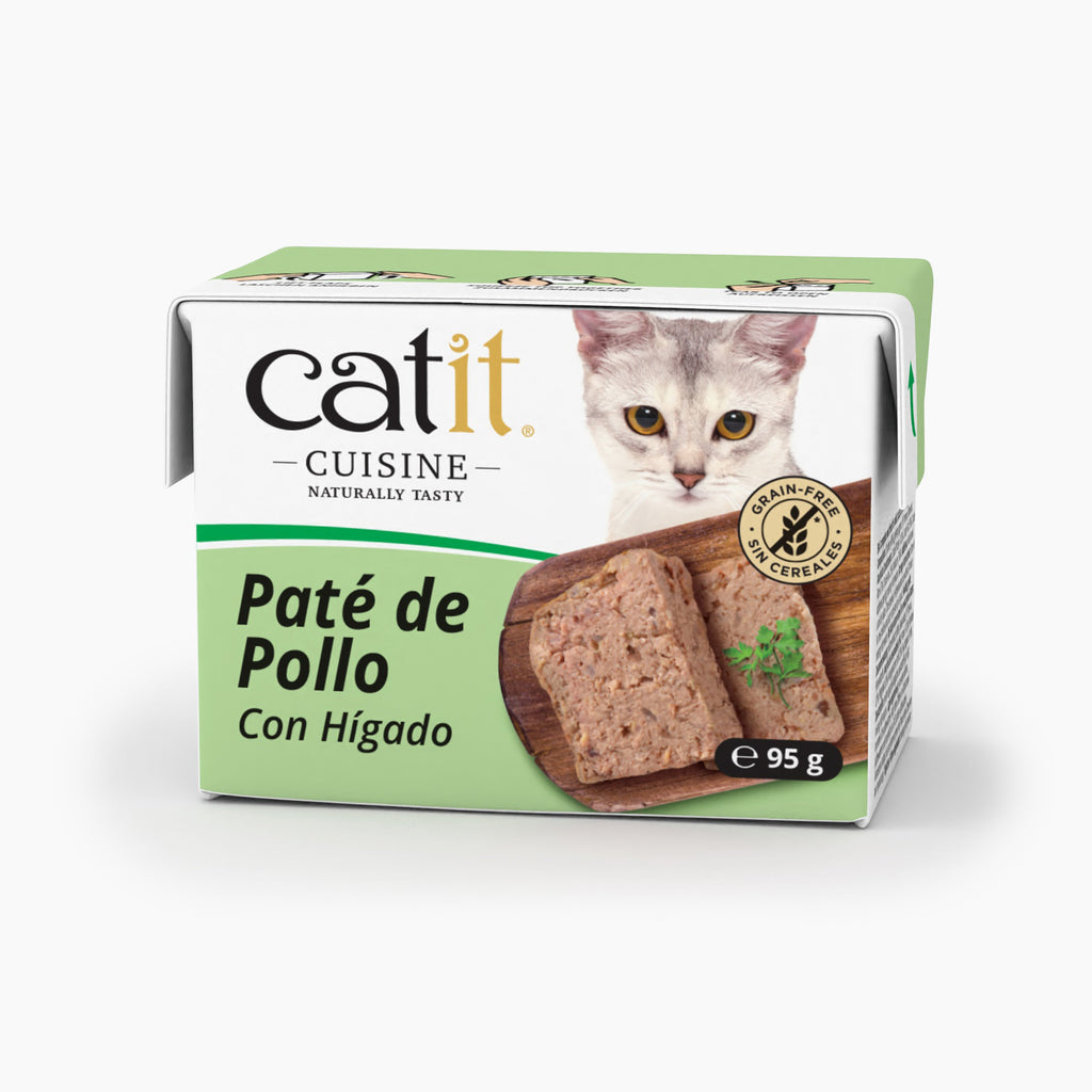 Catit Cuisine Paté de Pollo con Hígado, 95g - Pack de 12 unidades