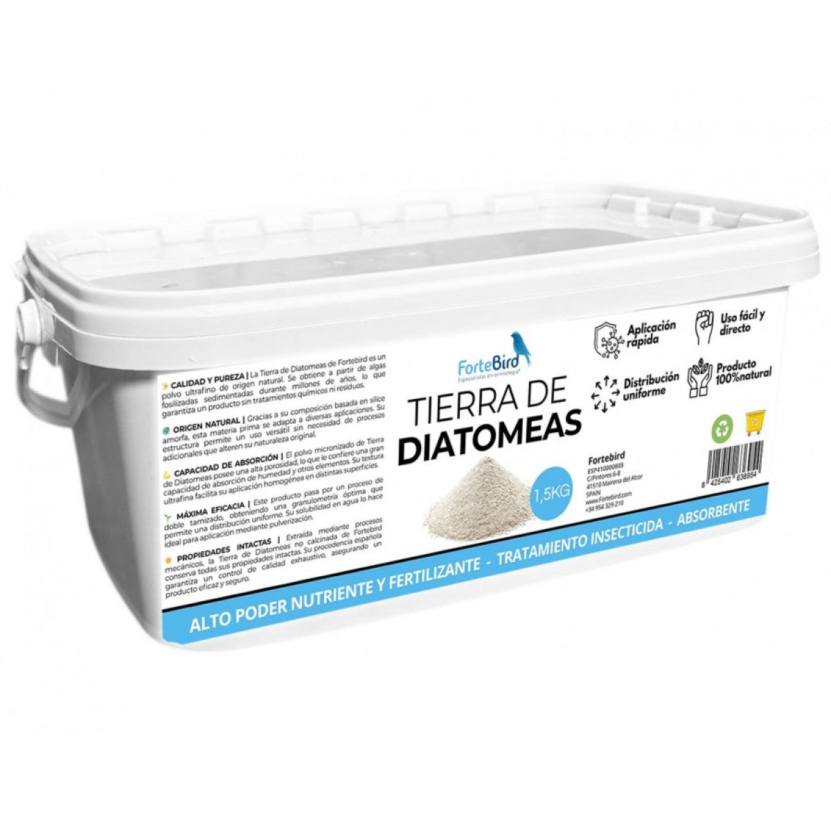 Tierra de Diatomeas Fortebird 1,5kg
