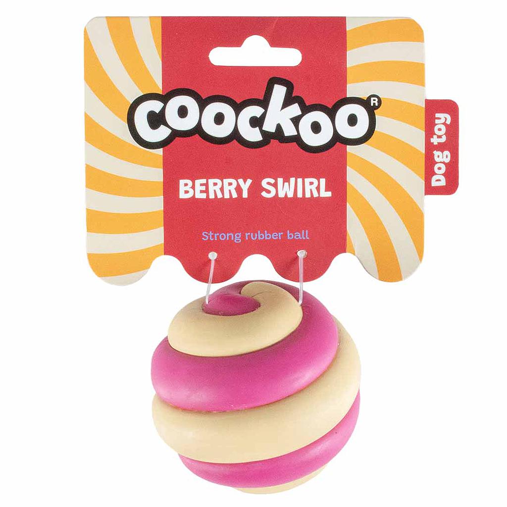DUVO COOCKOO JUGUETE PERRO BERRY SWIRL ROSA Y BEIGE 7,5 CM