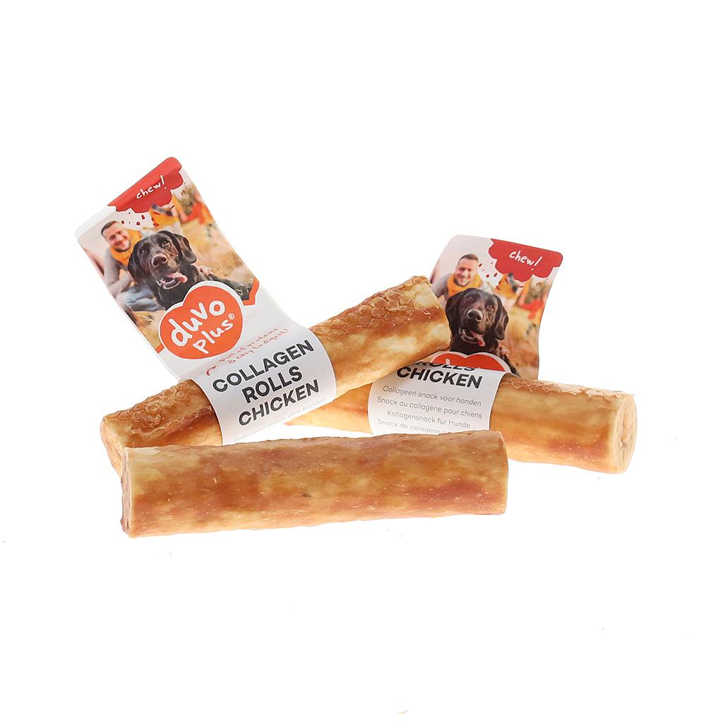 DUVO CHEW ROLLS COLAGENO DE POLLO T-M 12,5 x 3 CM (1 UNI - 55 GR)