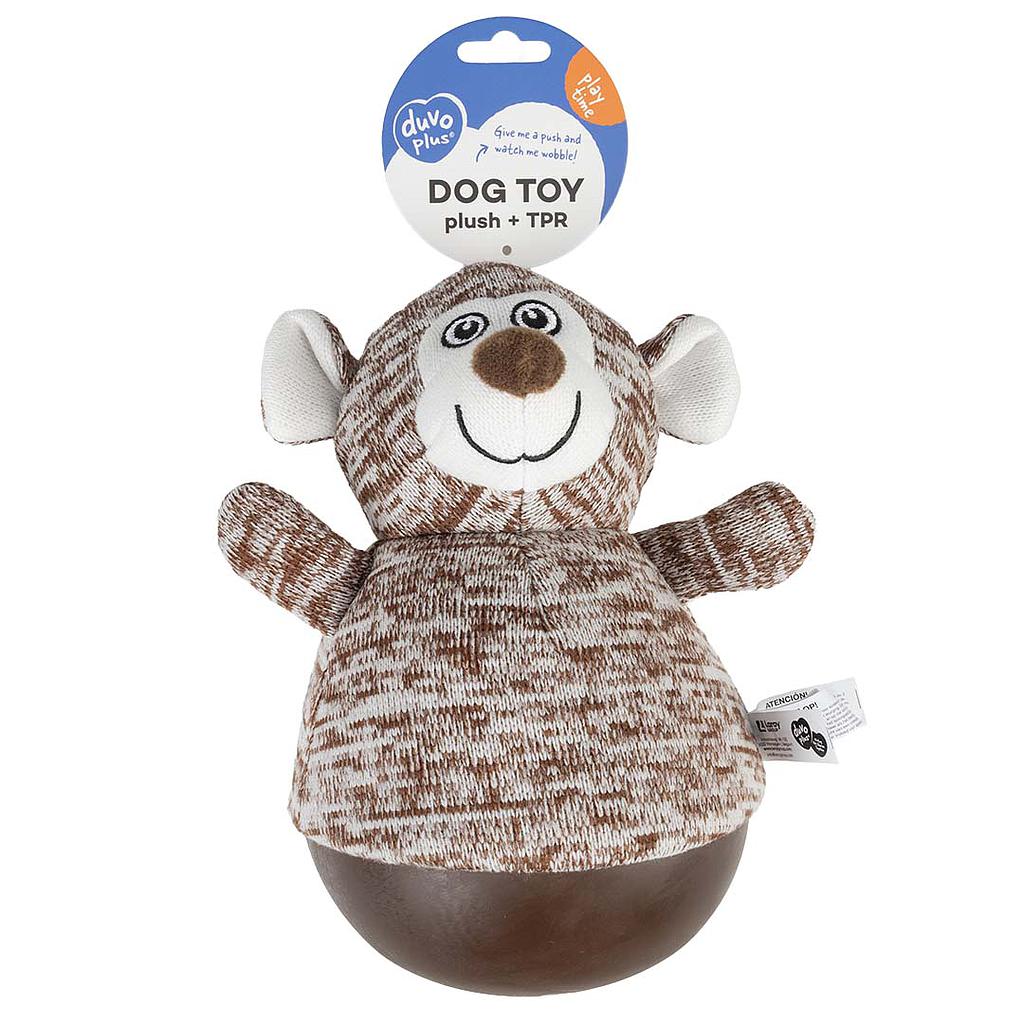 DUVO JUGUETE PERRO PELUCHE TUMBLY MONO MARRON 13,5 x 13,5 x 22 CM