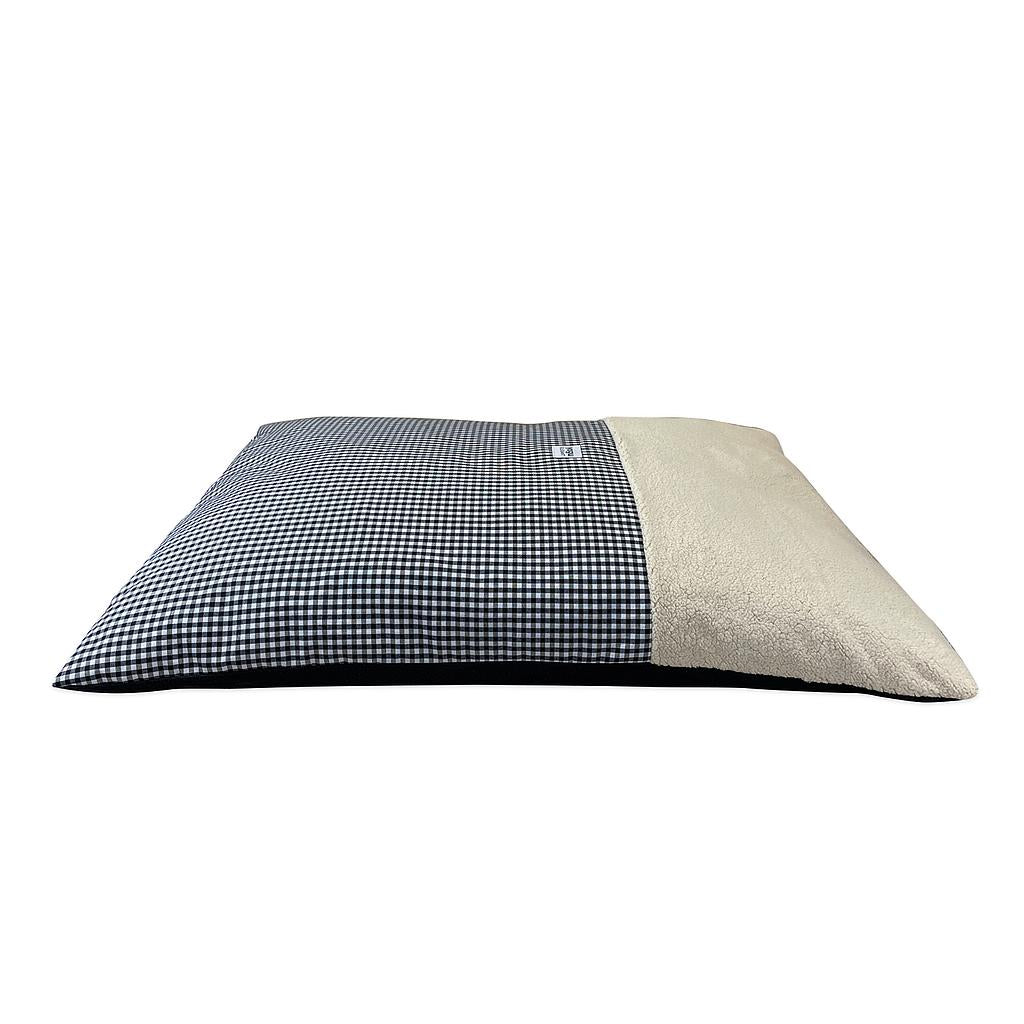 YAGU DESCANSO COJIN EOS VICHY NEGRO BORREGUILLO T-U 100 x 70 CM
