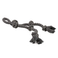 DUVO JUGUETE PERRO ECO CUERDA NEGRA 5 NUDOS CON ASA 41 x 11 x 5 CM