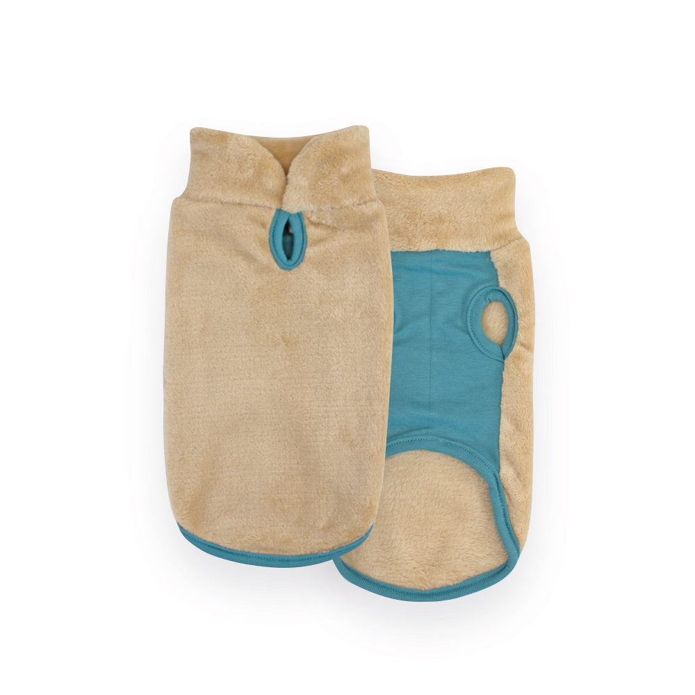 MI&DOG JERSEY POLAR BICOLOR CREAM