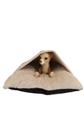 YAGU DESCANSO COJIN CUEVA FLANNEL BEIGE T-U 50 x 50 x 11 CM