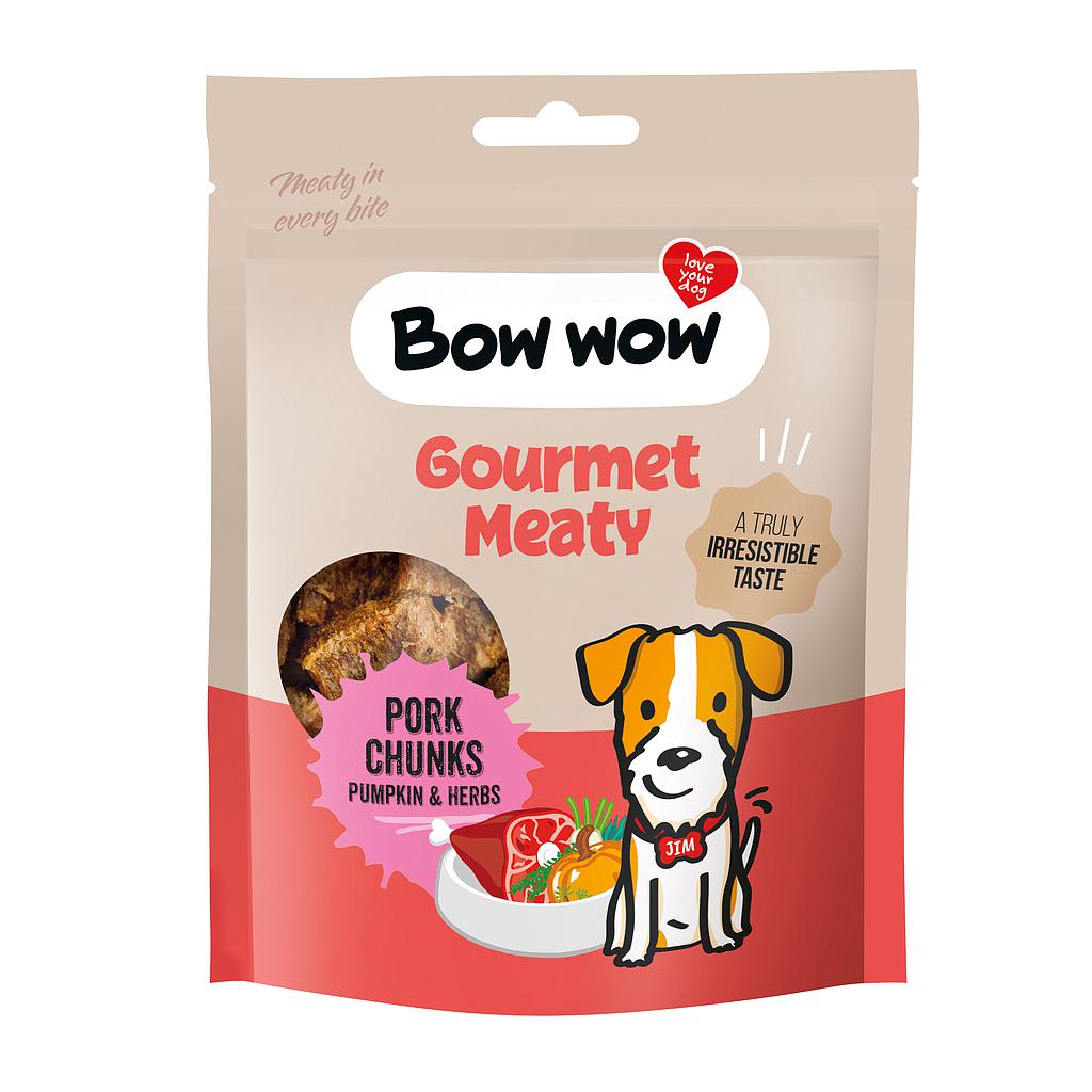 BOW WOW PORK CHUNKS WITH PUMPKIN & HERBS 60 GR / 15 BOLSAS