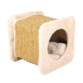DUVO RASCADOR GATO TUNEL SQUARE BEIGE 30 x 30 x 28 CM
