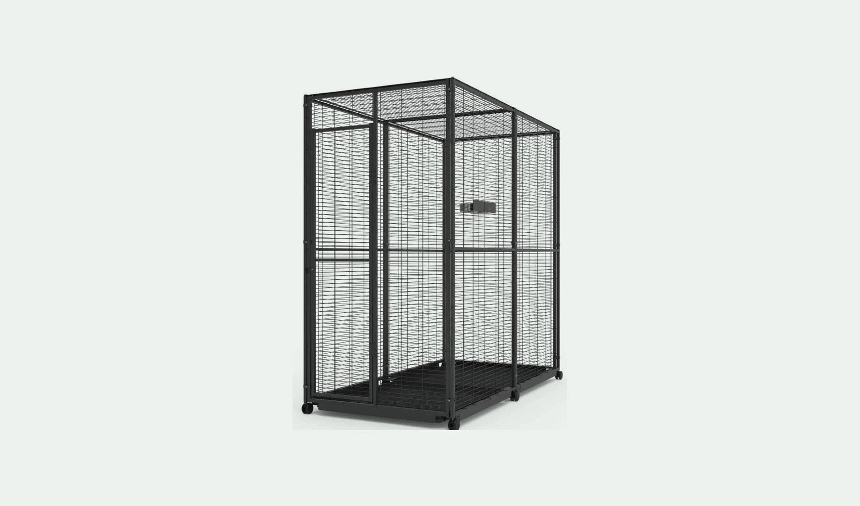 Voladero para loros de 2x1 metros con ruedas