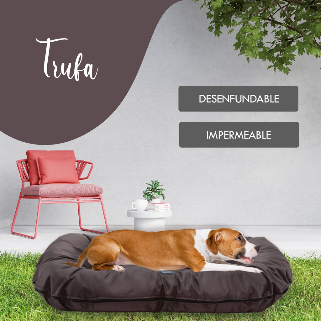 YAGU DESCANSO COLCHON TRUFA IMPERMEABLE MARRON