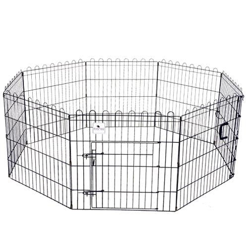 Parque para perros Plegable Negro