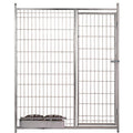 Frente de Boxes para Perros Malla 5 x 10 cm con Comederos