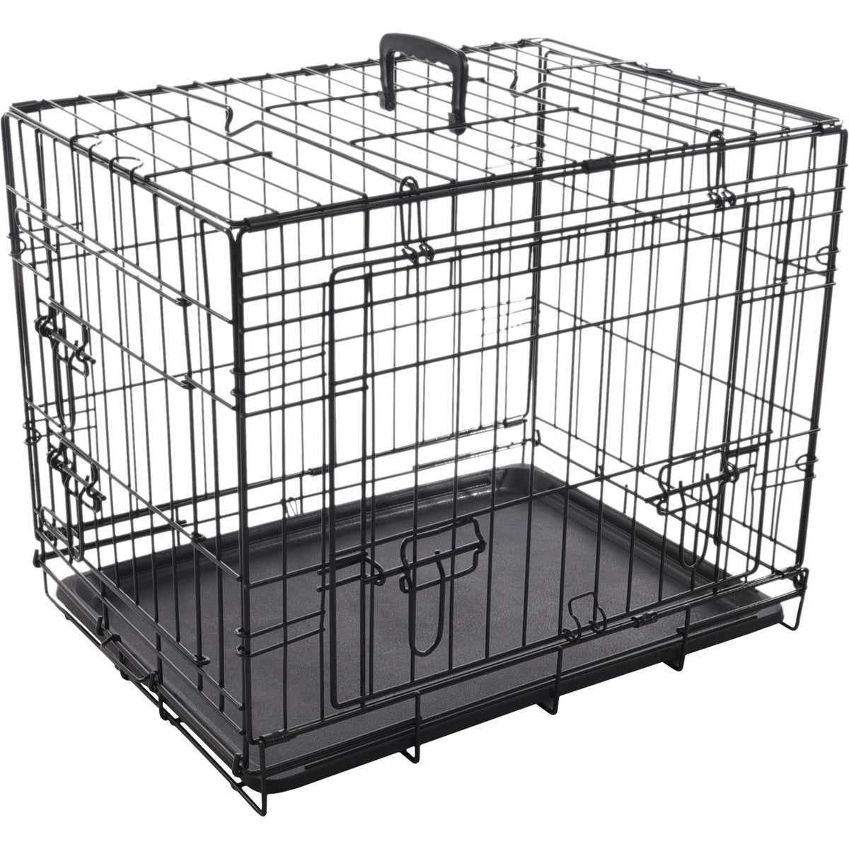 Jaula Para Perros Con Puerta Corredera Flamingo Nyo - Negro