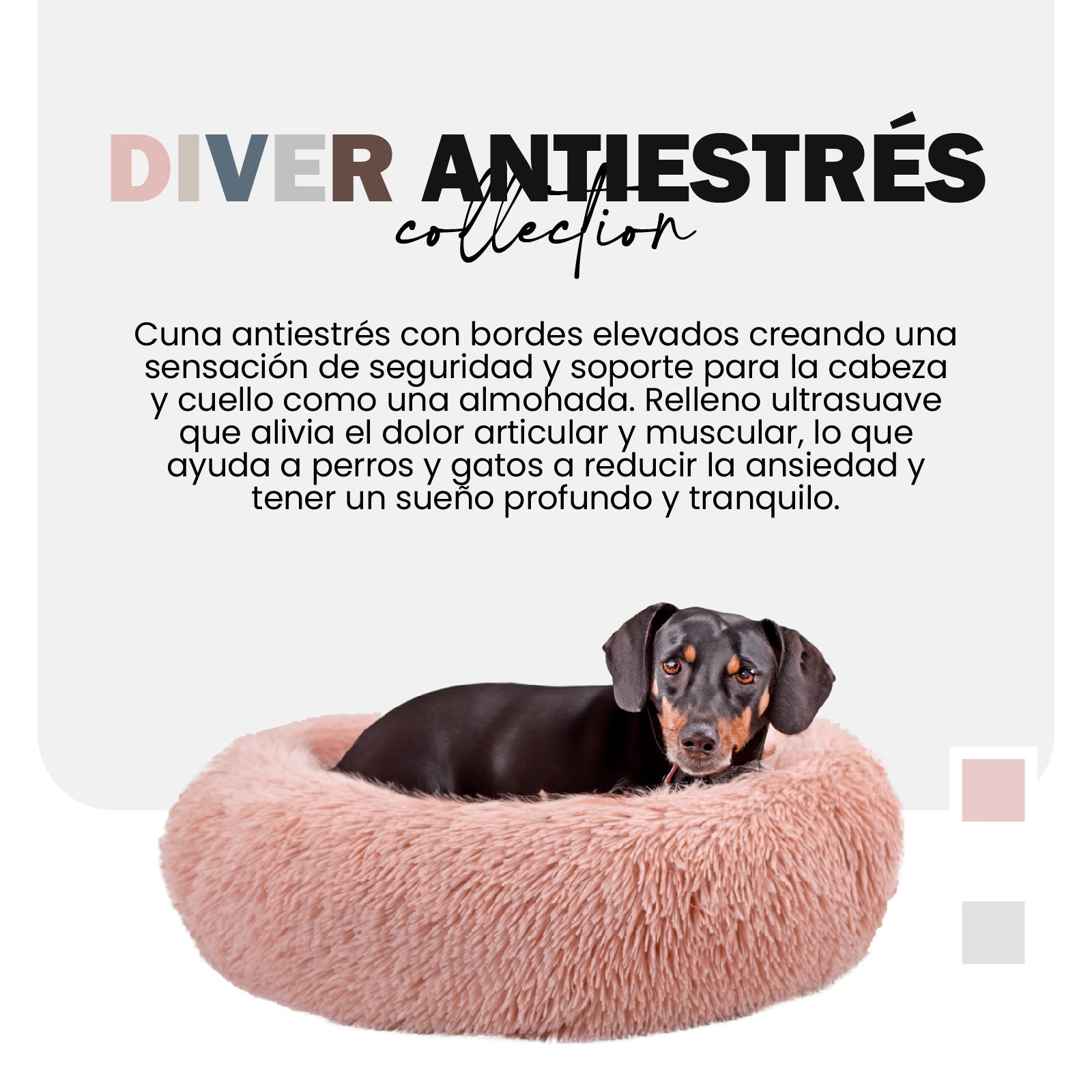 YAGU DESCANSO CUNA DONUT ANTIESTRES ANTRACITA