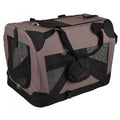 Transportín Plegable Para Perro Flamingo Alix Taupe