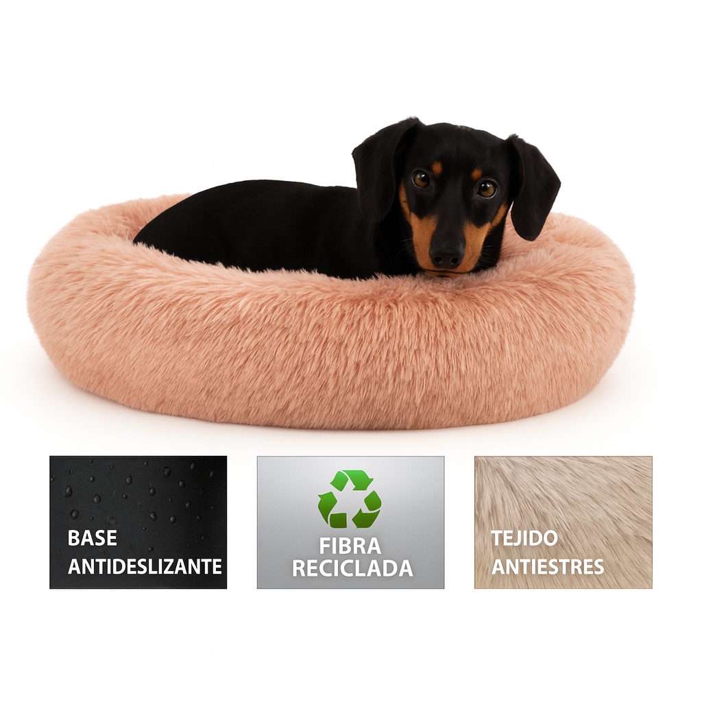 YAGU DESCANSO CUNA DONUT ANTIESTRES ROSA