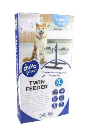 Duvo Soporte regulable con comederos