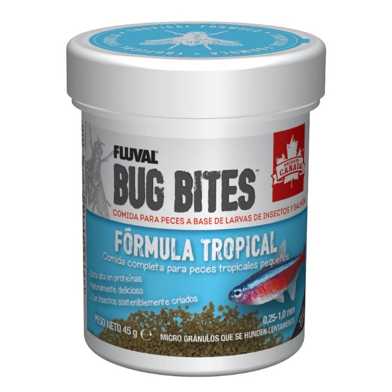 Gránulos Fluval Bug Bites Tropical