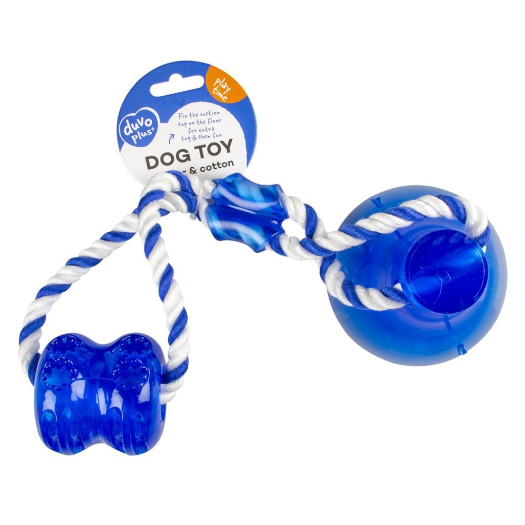 Juguete para perro cuerda con ventosa Duvoplus