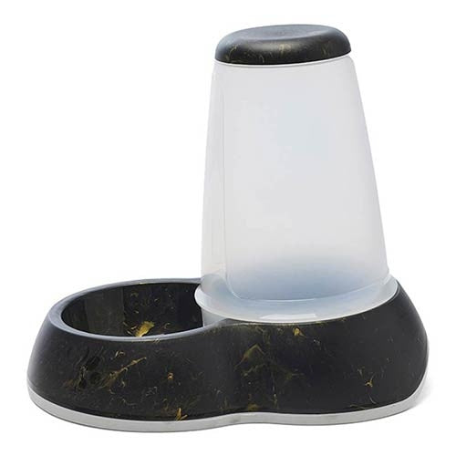 Bebedero Dispensador Loop Marble Negro