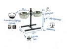 Duvo Soporte regulable con comederos