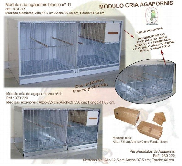 Jaula Cria Agapornis Mod 80