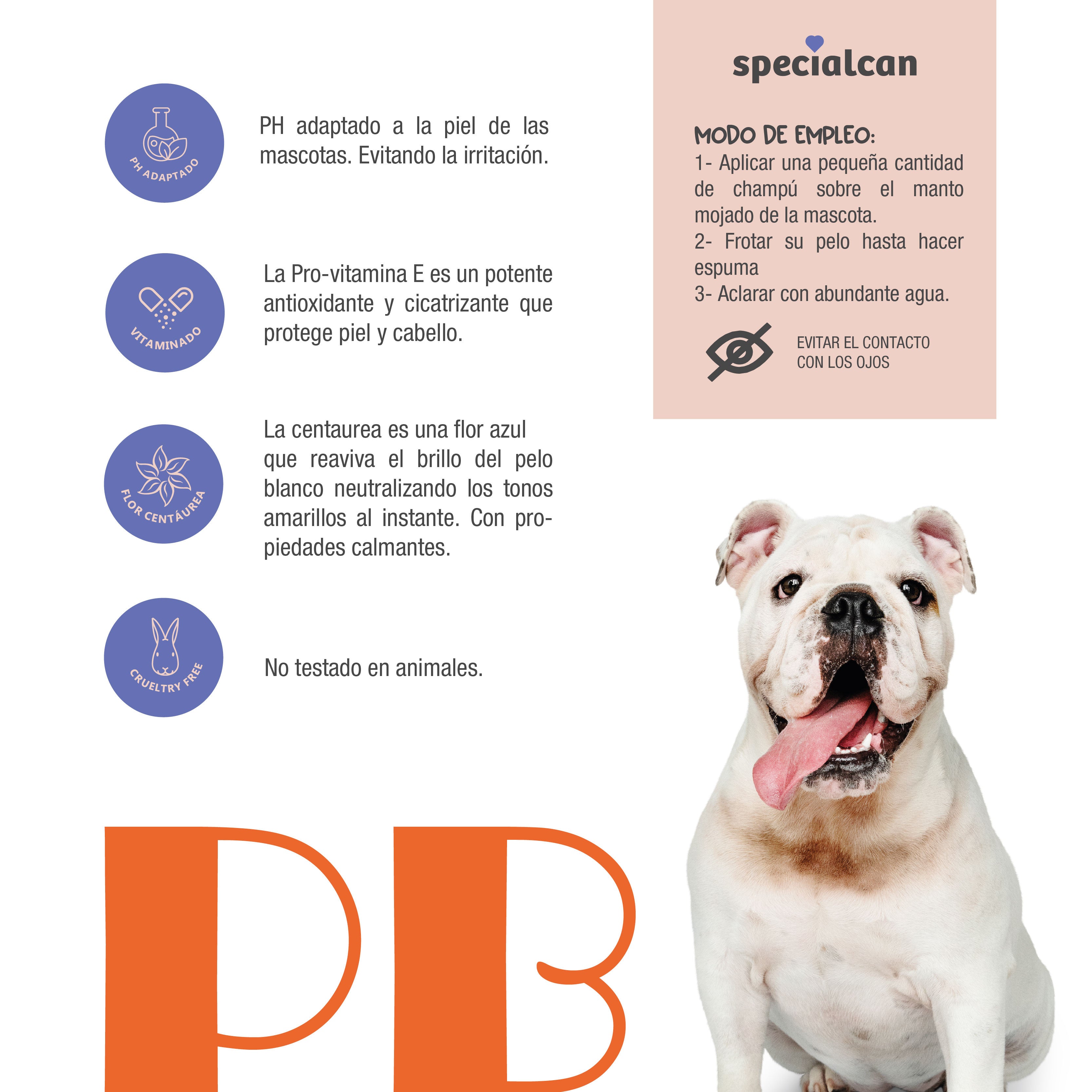 Champú Specialcan Pelo Blanco