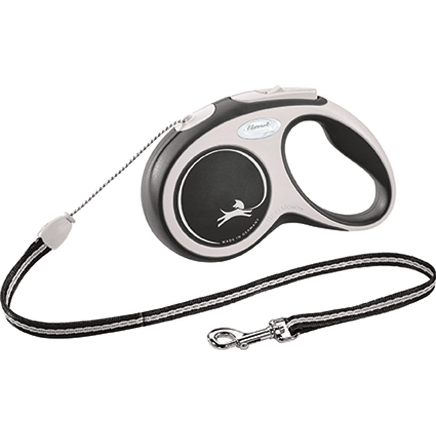 Flexi Comfort Cuerda enrollable Negro