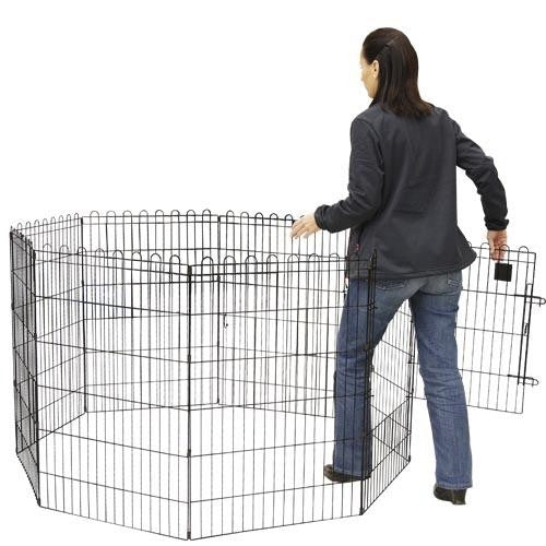 Parque para perros Plegable Negro