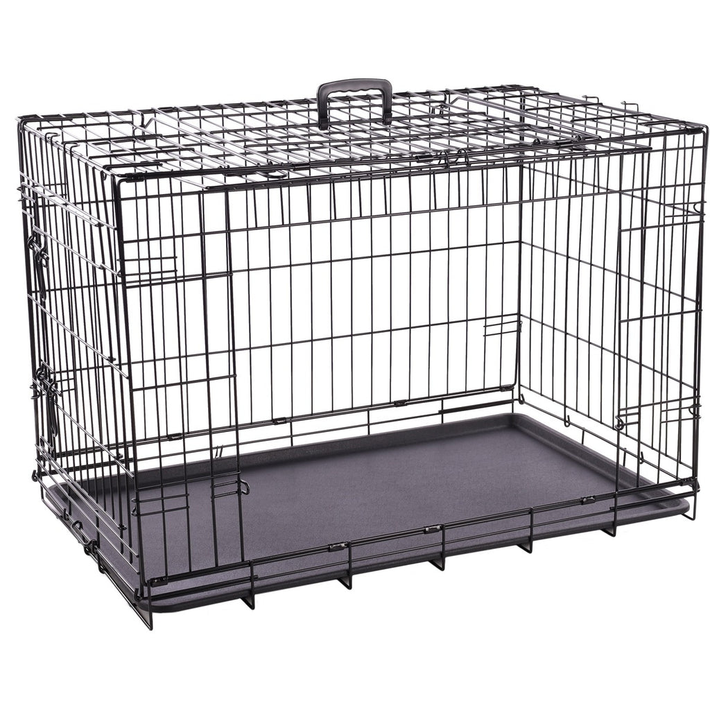 Jaula Para Perros Con Puerta Corredera Flamingo Nyo - Negro