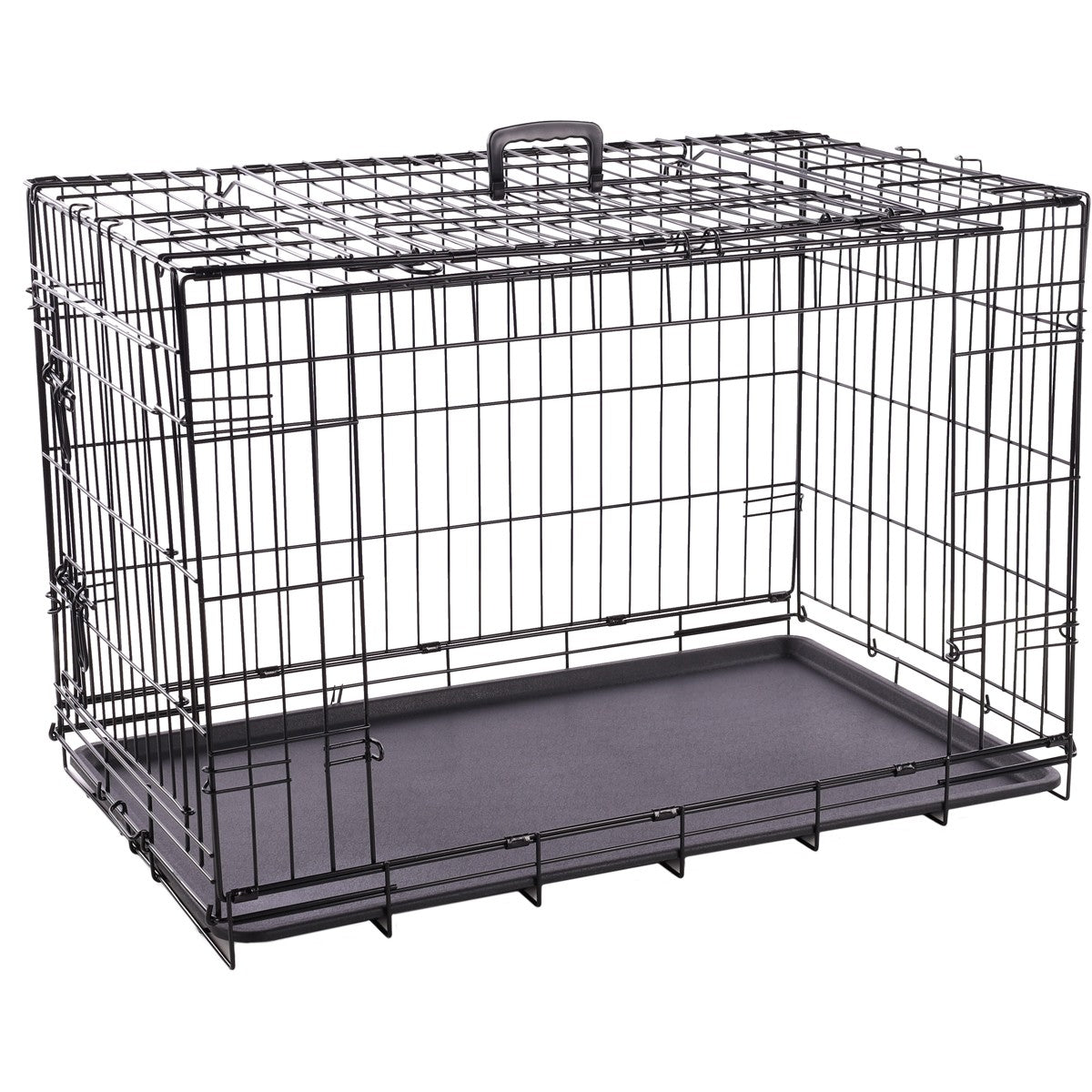 Jaula Para Perros Con Puerta Corredera Flamingo Nyo - Negro