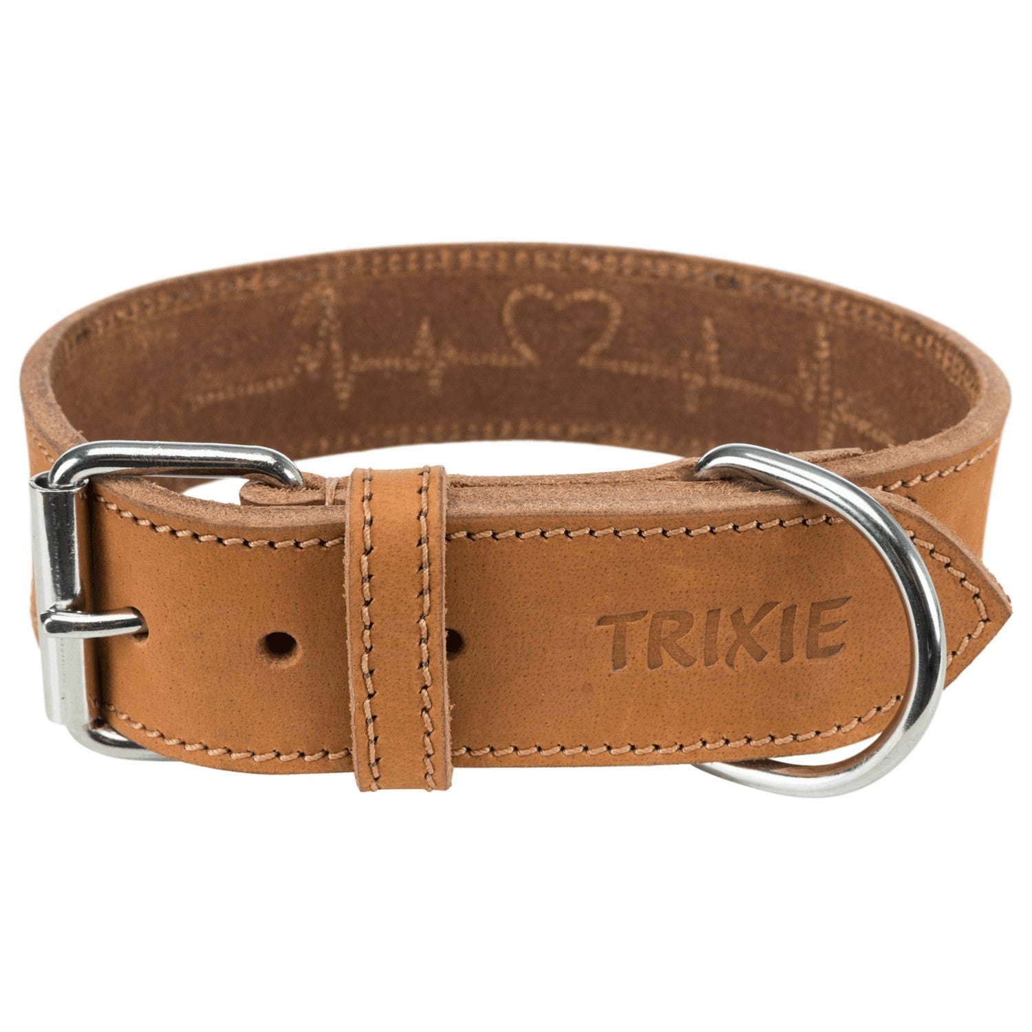 Collar de Cuero Engrasado Rustic "Heartbeat"