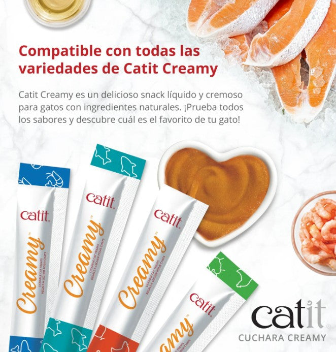 Cuchara para snacks para gatos Catit Creamy