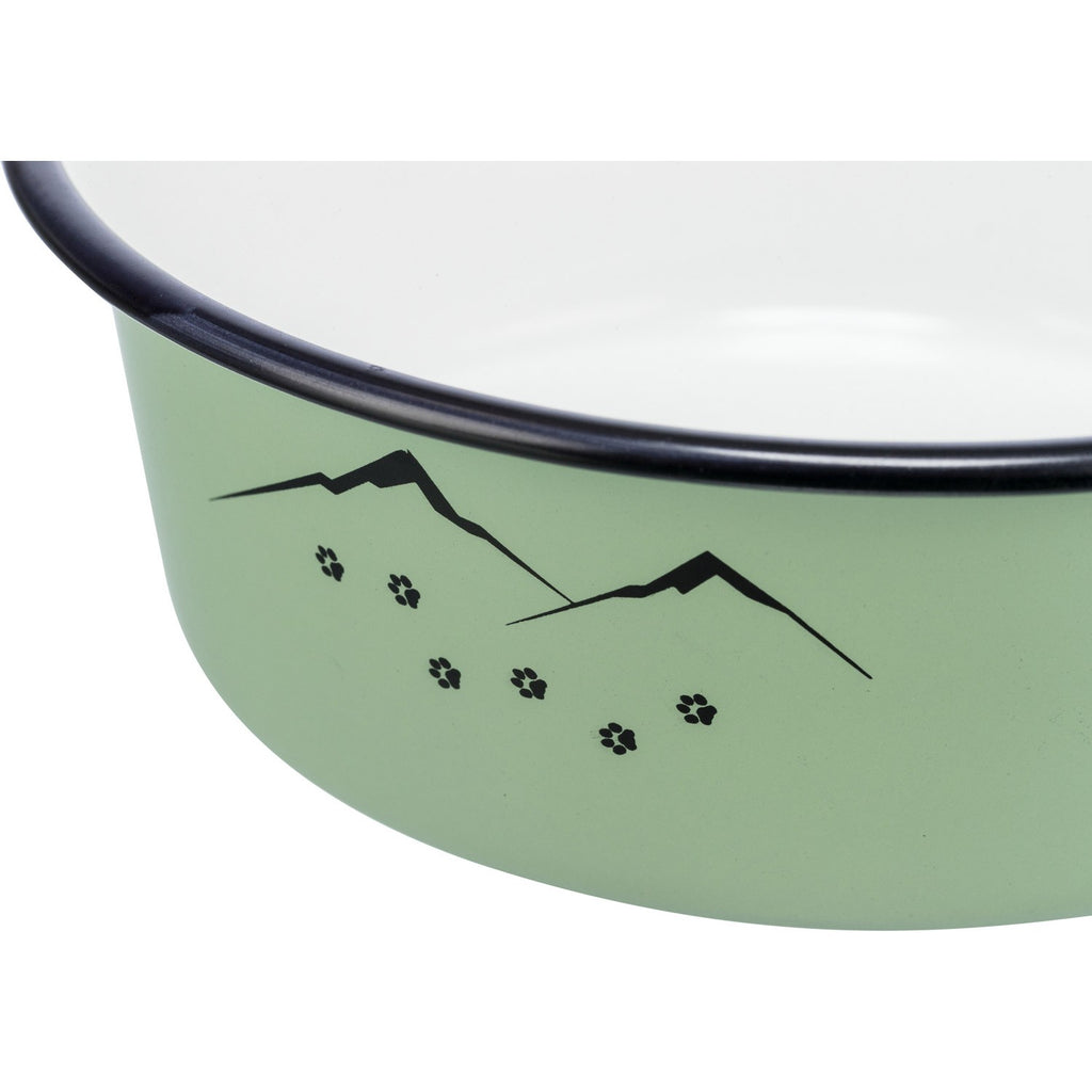 Comedero, esmalte/acero inoxidable