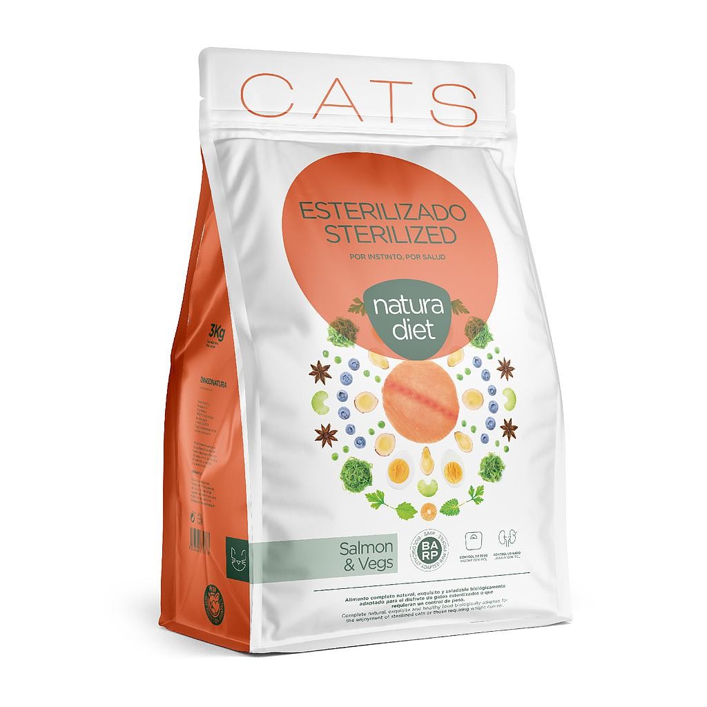 Natura Diet Cats Salmon Sterilized pienso para gatos