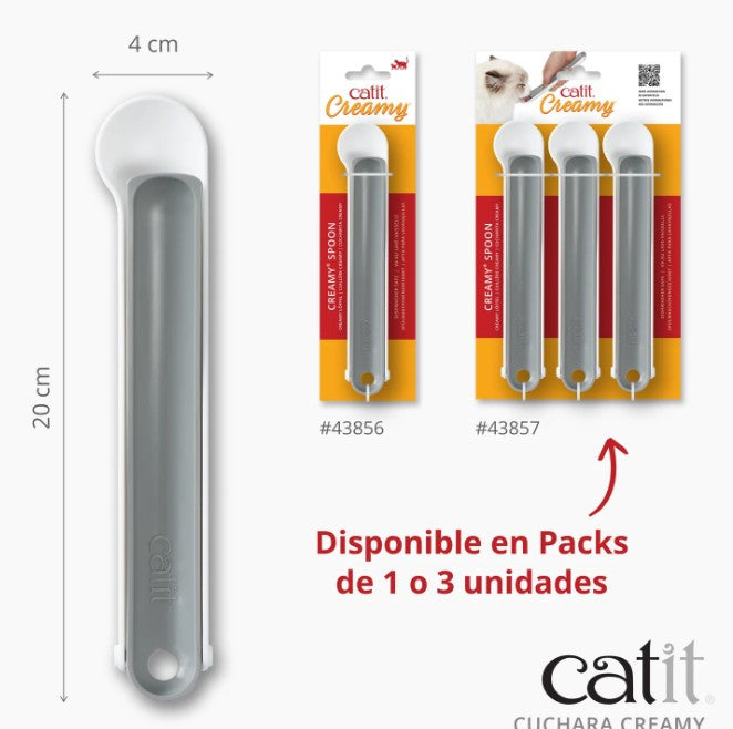 Cuchara para snacks para gatos Catit Creamy