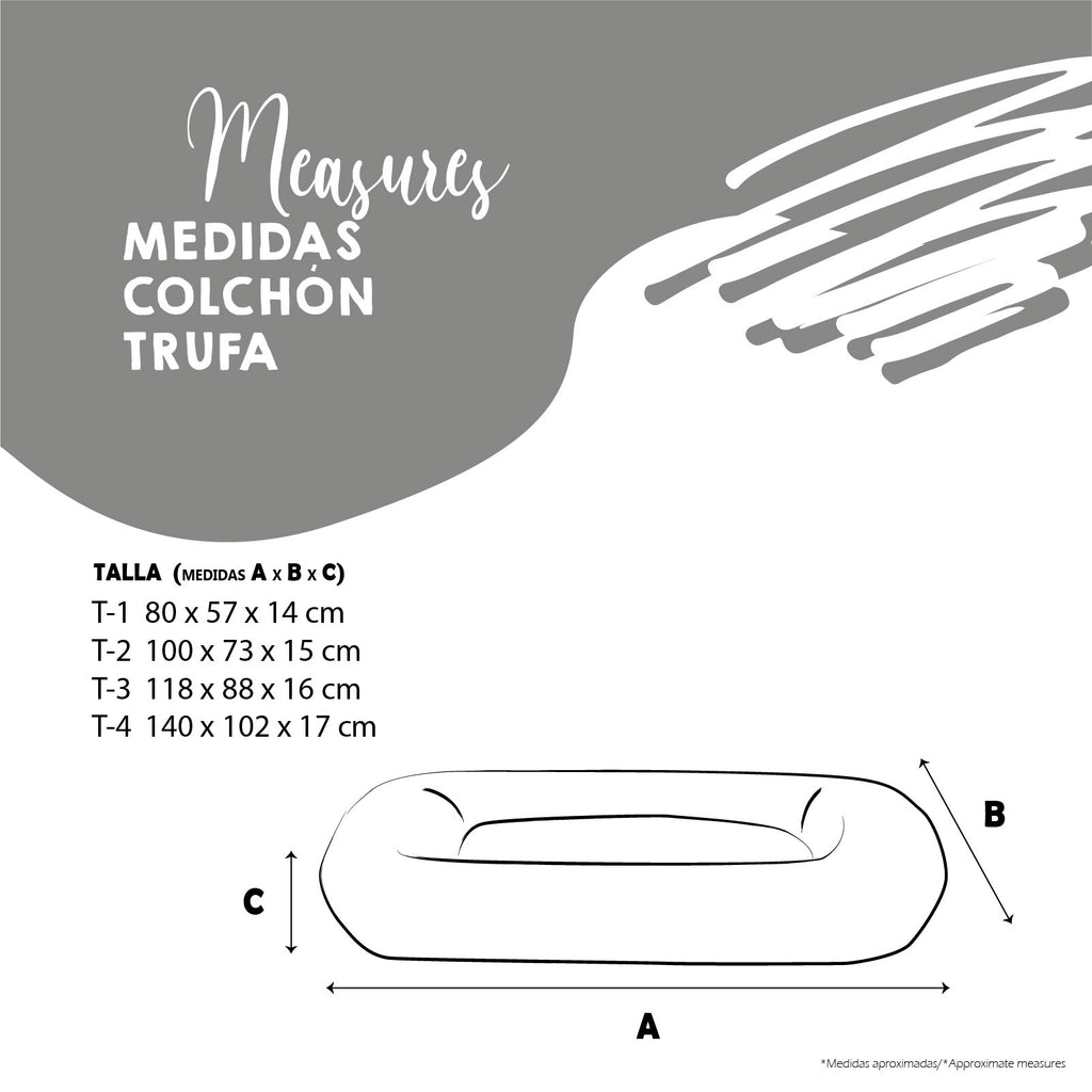 YAGU DESCANSO COLCHON TRUFA IMPERMEABLE MARRON