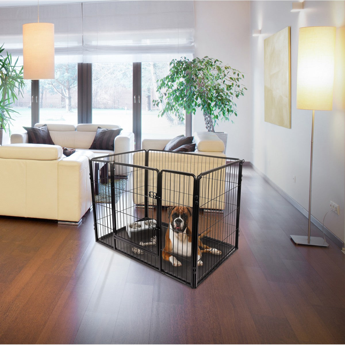 Jaula para perros Flamingo Kazan Negro