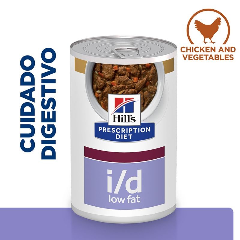 Hill's i/d Low Fat Prescription Diet Digestive Care estofado para perros